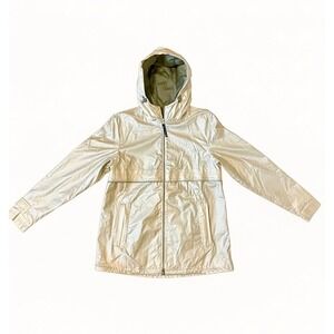 Charles River Apparel New Englander Rain Jacket Womens Medium Champagne Gold